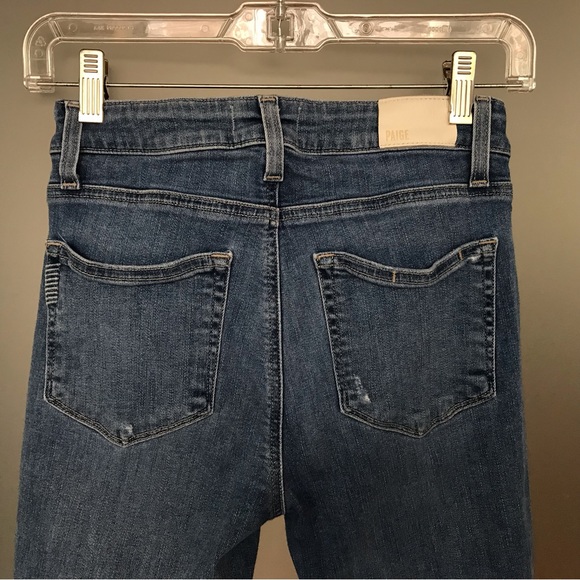 PAIGE Paige Hoxton Crop Jeans in Cavana Wash in Pristine Condition - Picture 8 of 8